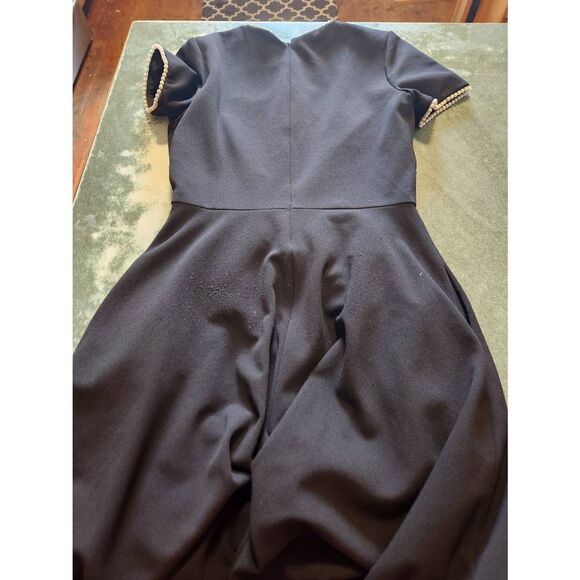 GAL MEETS GLAM - Victoria pearl trim dress sz 4 - Picture 2 of 6